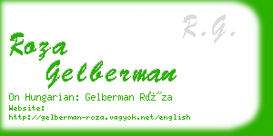 roza gelberman business card